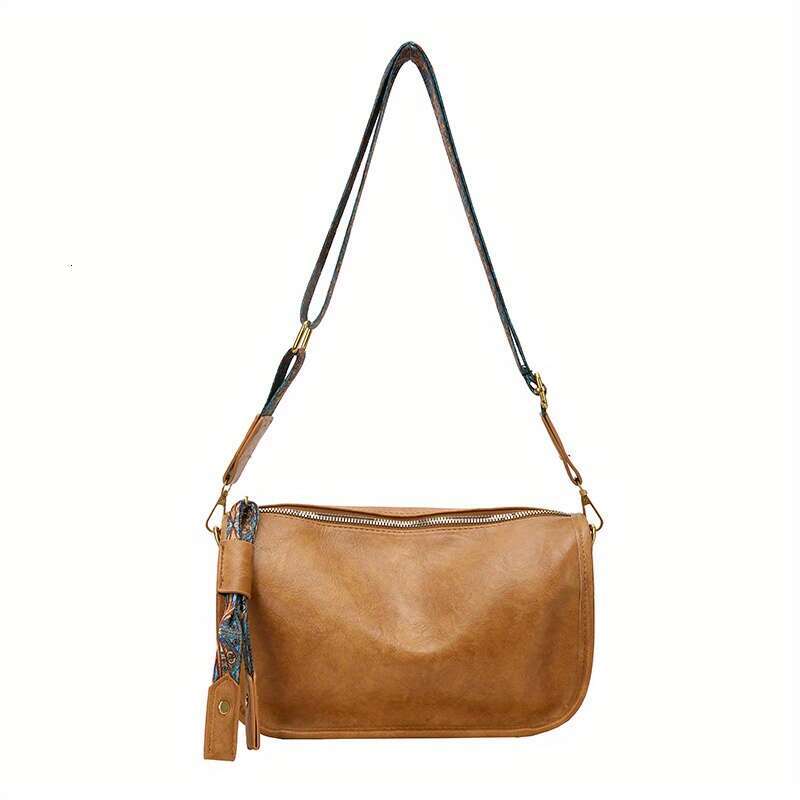 Pattern zipper crossbody fashionable bag, wide shoulder strap, large capacity daily wallet - view 9