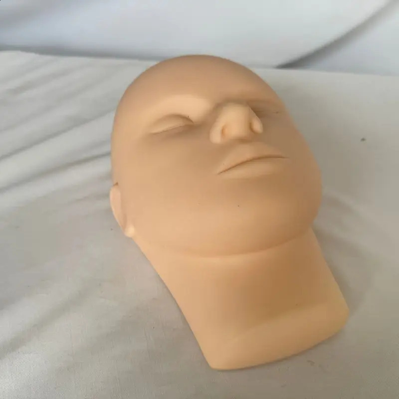 Mannequin Head High-quality Skin Massage And Makeup Closed Eyes Face Makeup Trainning For Eyelash Makeup Practice Makeup Model 250114
