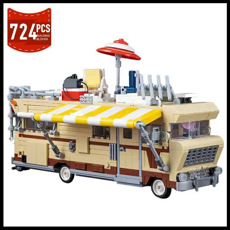 Moc The Walking Deaded Car Dales RV Model Building Blocks Kit Movies1973 Chieftainer Van Vehicle Bricks Toys Gifts W250115