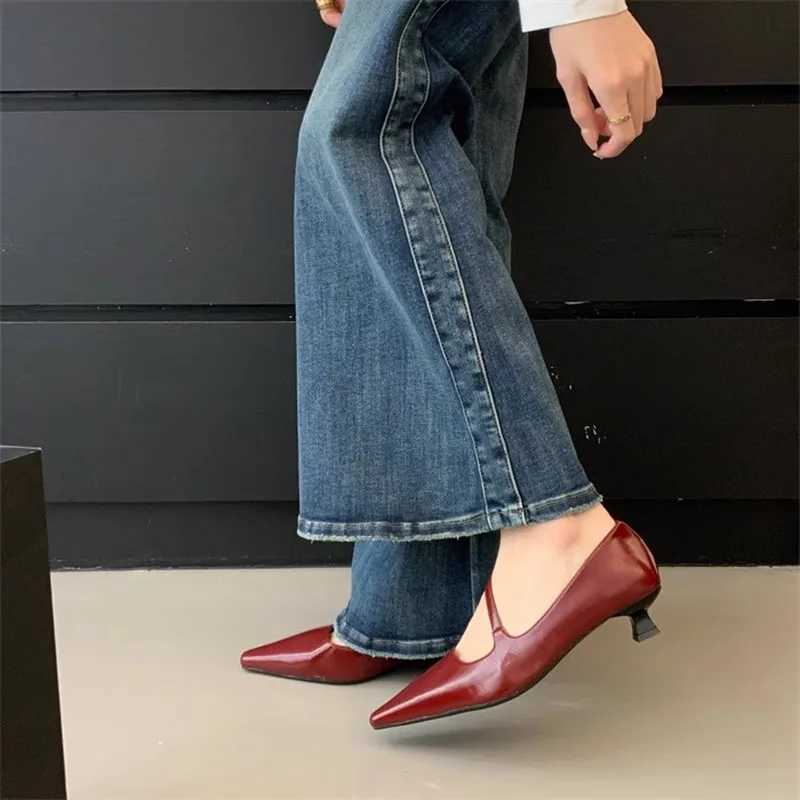 Bailamos hot 2024 Spring Band Wen Fashion Shallow Slip On Slingback Sandals Thin Heel Dress Sexy Pumps Shoes Mujer Z250121