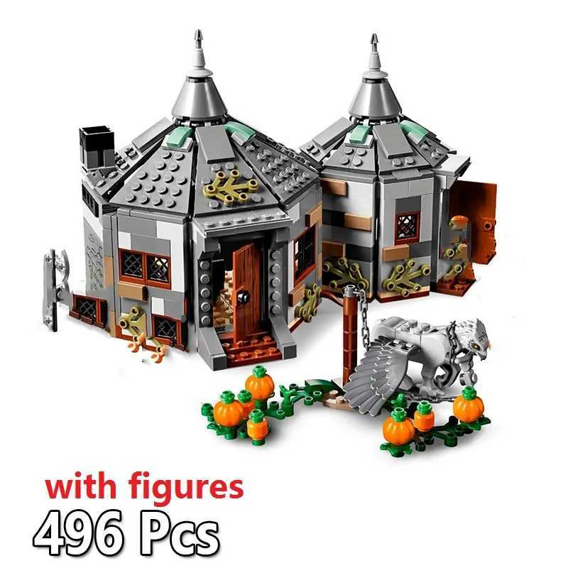 520pcs Magical World of Wizards Hagrid Hut Buckbeak Rescue Harris House 11343 Building Blocks Toys Compatible With 75947 80024 W250115