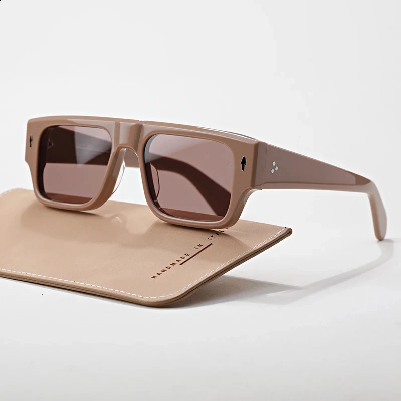 Handmade sunglasses DEVOTO Square Acetate Men Women Top Quality Eyewear Outdoor UV400 Protection Sunglasses 250117