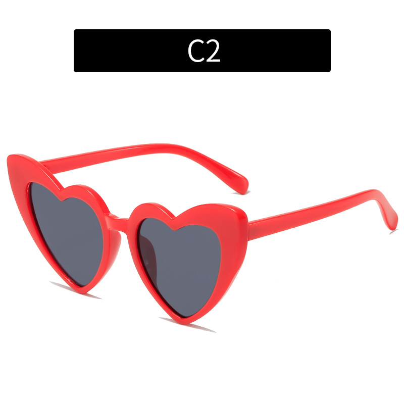 2025 Multi colored love sunglasses, parent-child personalized glitter sunglasses, beach sunglasses