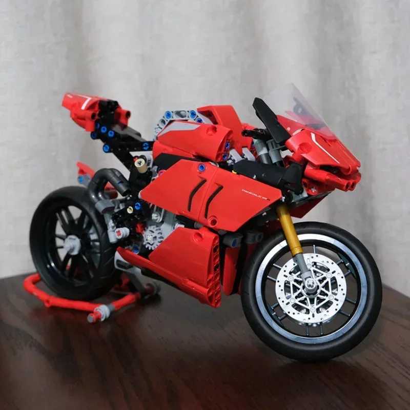 Technical Motorcycle Ducatis Racing Car Building Blocks 42107 IDEAS Model Motorcycle Vehicle Bricks Toys for Kids Christmas Gifts W250115