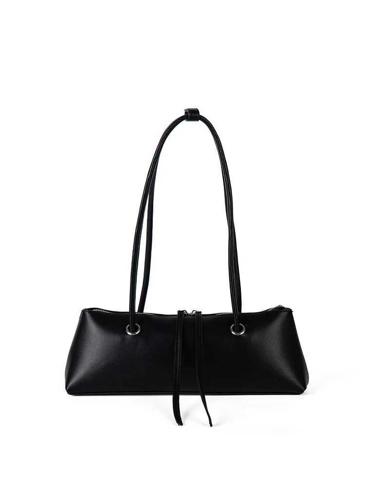 Solid Color Wen Zipper Shoder Bags Spring New Versatile Lady Cmuter Handbags 2025 Trends Fem Underarm Bag Z250121