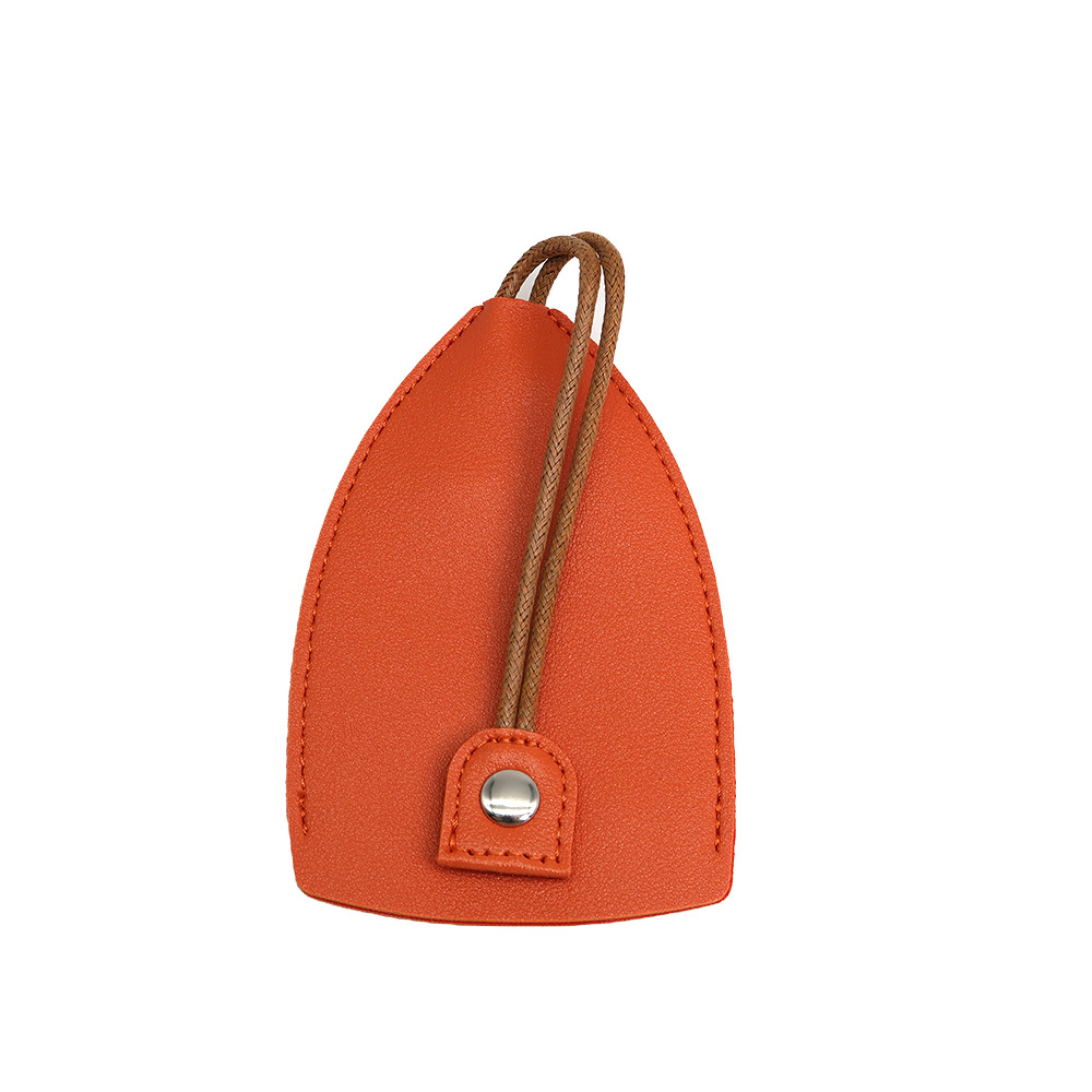 Cross border pull-out Key Case Car key storage case embossed logo leather key case