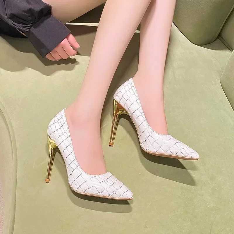 New Wens Patent Leather High New Hot H Pointed Tip Shallow Mouth One Kick Sexy Pumps Wen Shoes Zapatos Mujer 2024 Tenden... Z250121