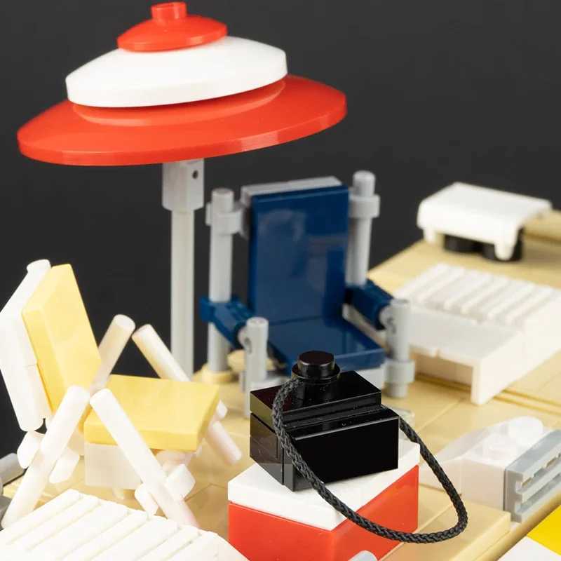 Moc The Walking Deaded Car Dales RV Model Building Blocks Kit Movies1973 Chieftainer Van Vehicle Bricks Toys Gifts W250115