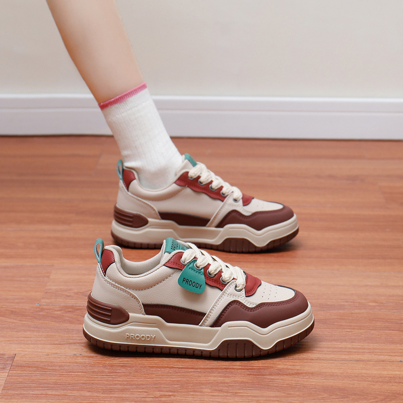 2025 spring small white shoes new Korean version of ins female students increase thick sole sports board shoes casual shoes female