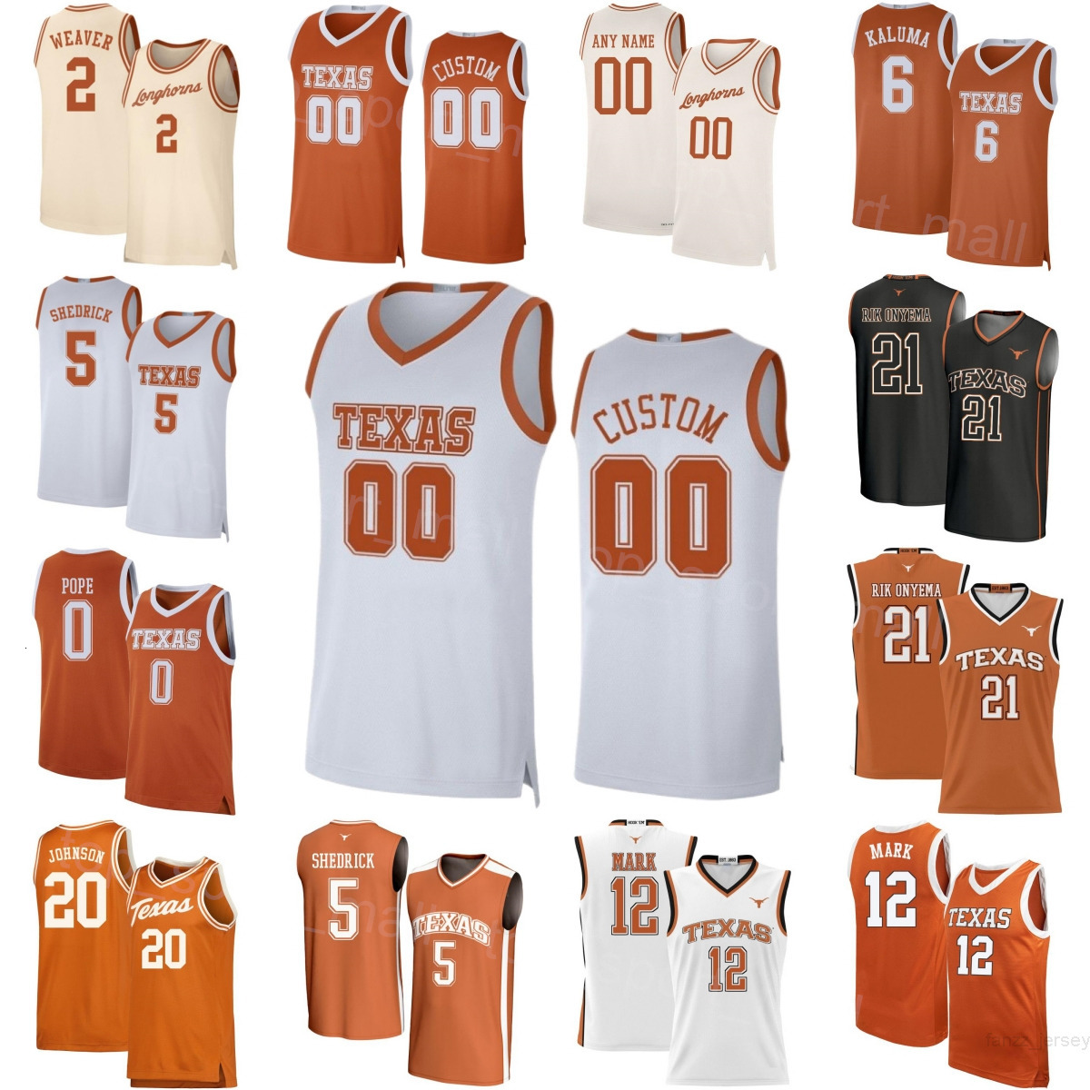 Print College Basketball 20 Tre Johnson Jerseys University 6 Arthur Kaluma 0 Pope 5 Kadin Shedrick 12 Tramon Mark 2 Chendall Weaver 21 ZeRik Onyema Mans Youth Woman TL