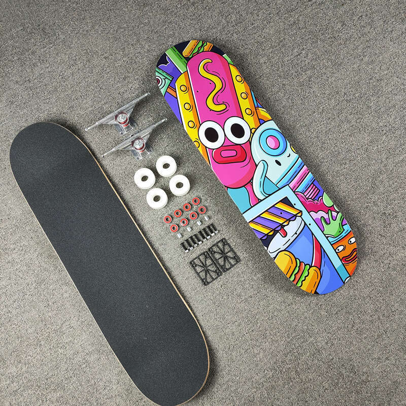31 inch professional adult street brush maple four wheel beginner children's double rocker concave skateboard