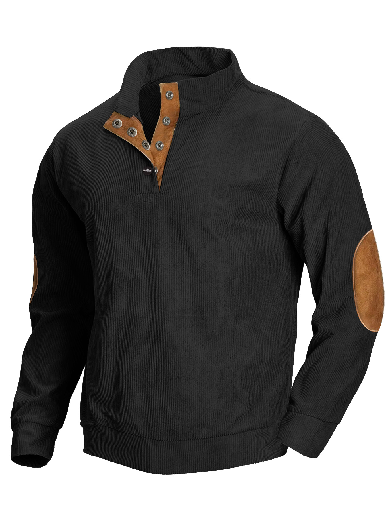 2025 Cross-border Amazon hot spring and autumn European code men's casual stand collar long sleeve hoodie spot