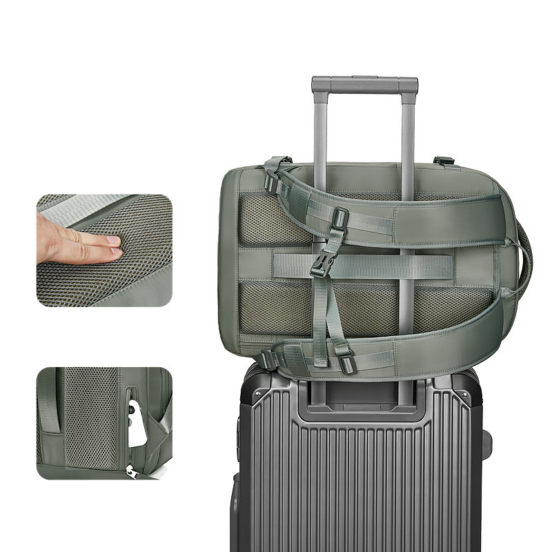 Mens Compression Travel Backpack 18 inch Waterproof Multi functional New Notebook Anti theft High quality 240913
