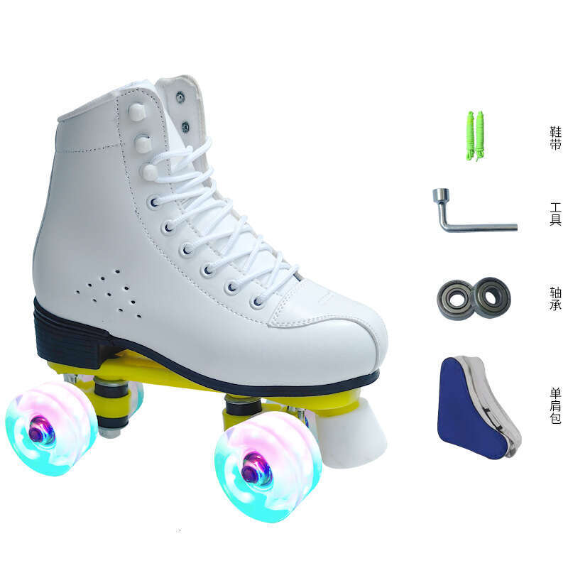 Double Row Men S And Women S Quad Children S Roller Adult Ice Skates Flash Beginners