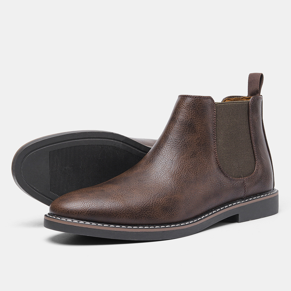 2025 New Free Shipping Boots Leather Shoes Men Work Safety Sneaker Men Chelsea Boots Outdoor Comfortable Footwear Plus size 48 Adult size 35-48