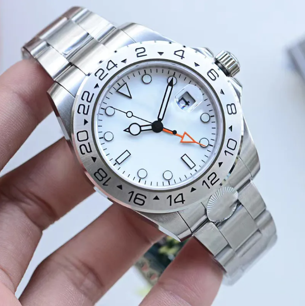 Sliding lock luxury ceramic bezel sapphire glass men's watch 2813 automatic mechanical watch 41mm fashion watches men's famous brand watch with box
