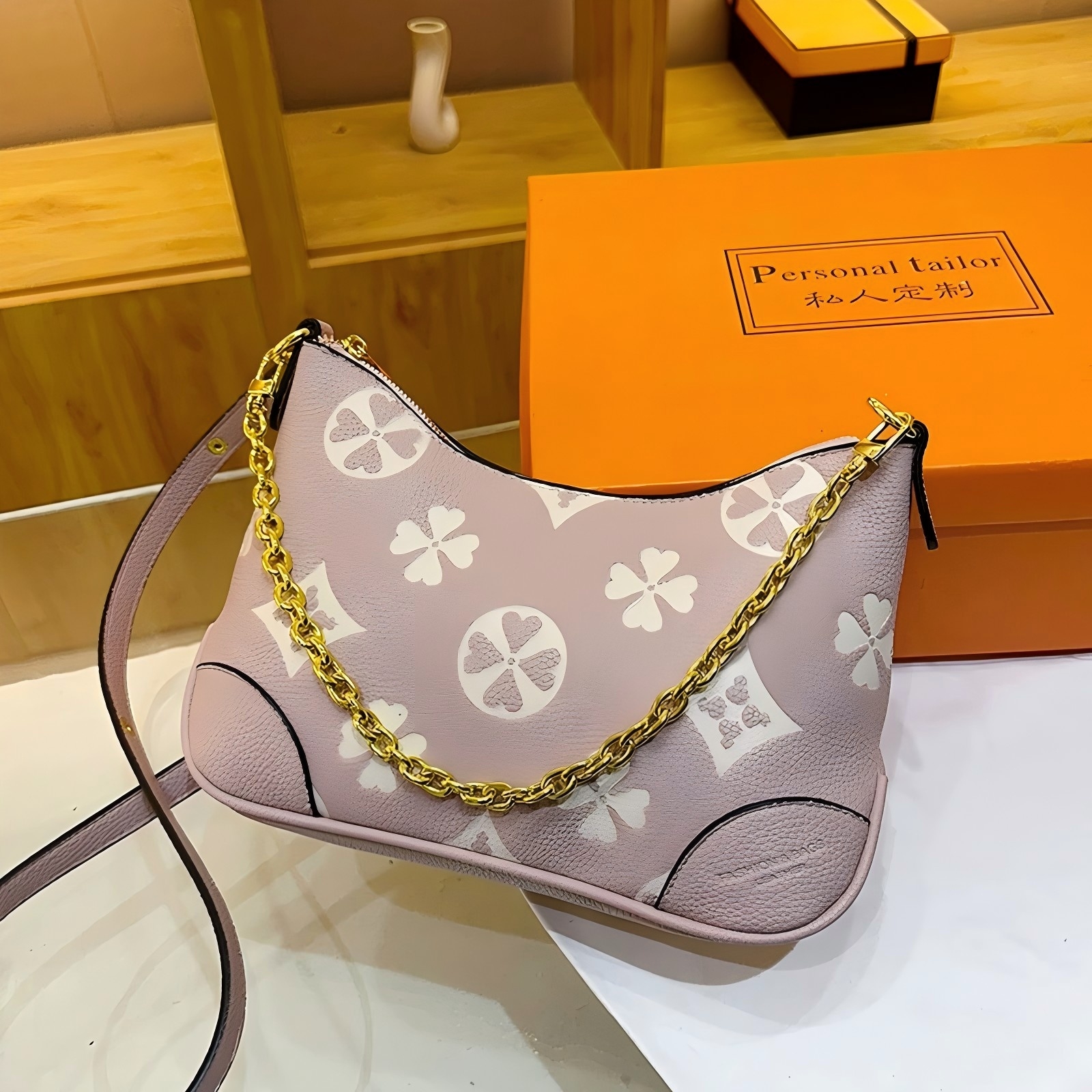 Women Designer Bag Luxury Cosmetic Female Portable Pouch Shoulder Strap Brown Leather Crossbody Bags Beauty Box Purse purses wallet tote mens beach saddle backpack