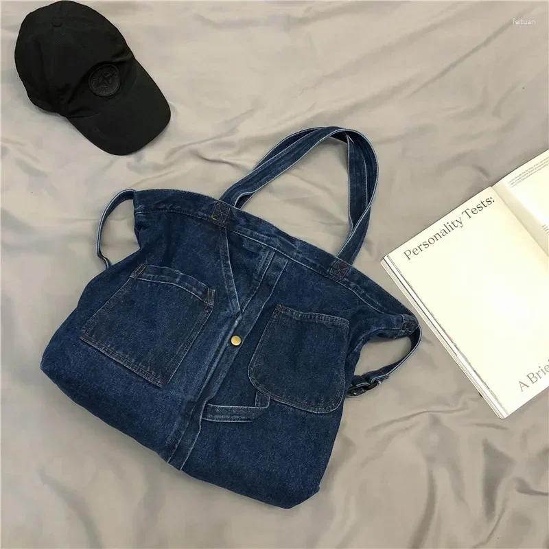 Totes Denim Shoulder Bags For Women Casual Jeans Designer Tote Crosbody Handbags Shopping Bag Bolsos Para Mujer 2025