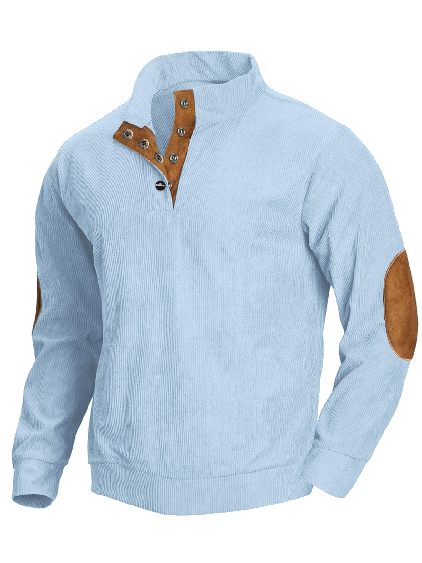 2025 Cross-border Amazon hot spring and autumn European code men's casual stand collar long sleeve hoodie spot