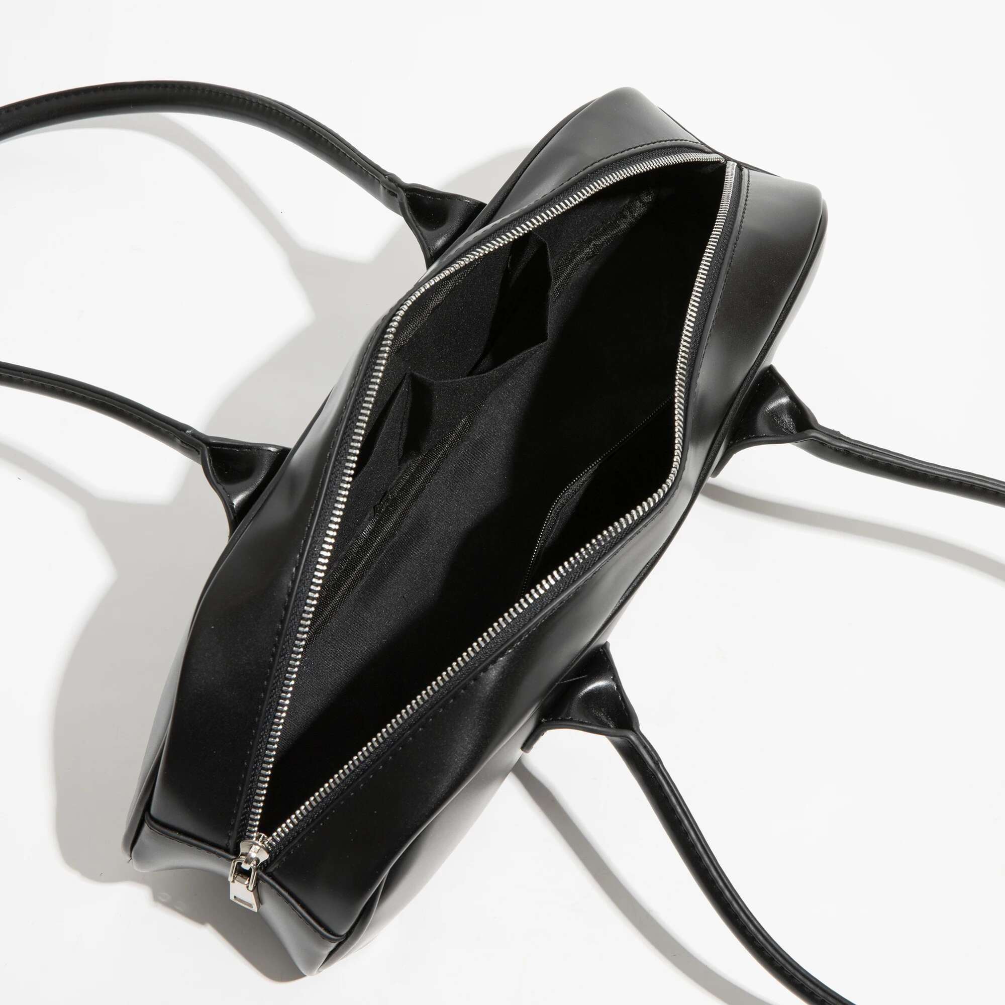 MABULA Classical Underarm Hobo Bag Simple Vegant Leather Women's Satchel Handbag korean Exquisite Black Top Handle Purse