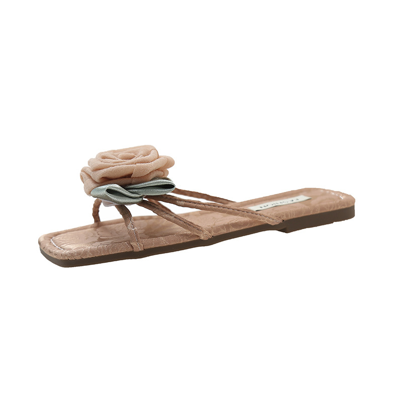 Women Slippers Flat Bottom Fashion wer hot Design Outdoor Wear Triple Black Beige Pink Khaki Free shipping