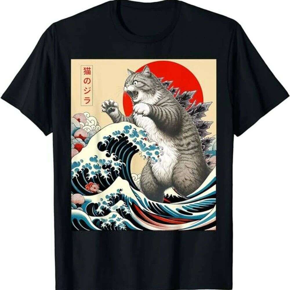 Classic Casual Funny Cat Art Gifts For Men Women T-Shirt Pu