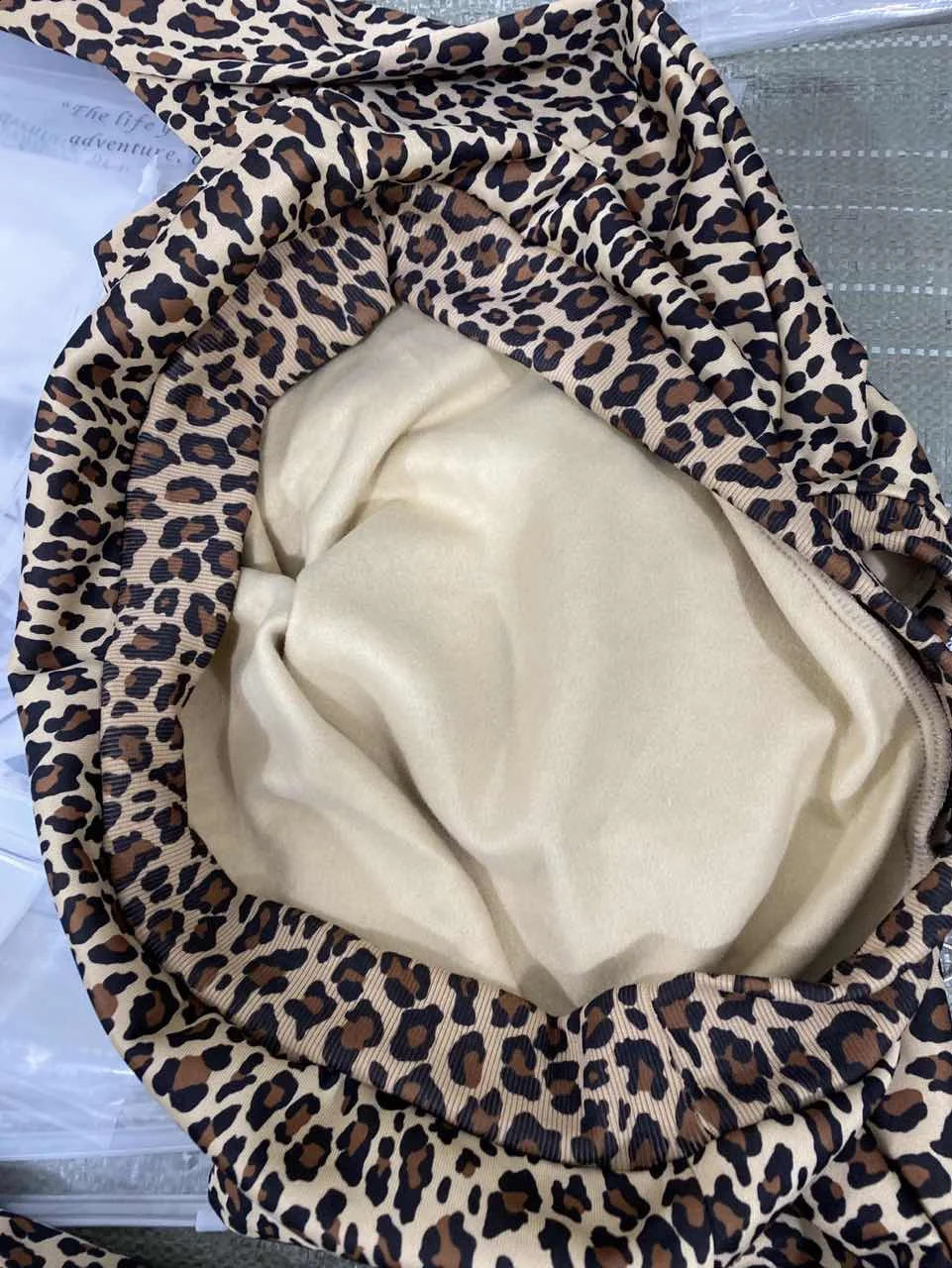 Womens Leopard Print Hoodie Loose Sweatshirt Top Leopard Sweatpants For Women Y2K American Retro Leopard Street Wear 250113