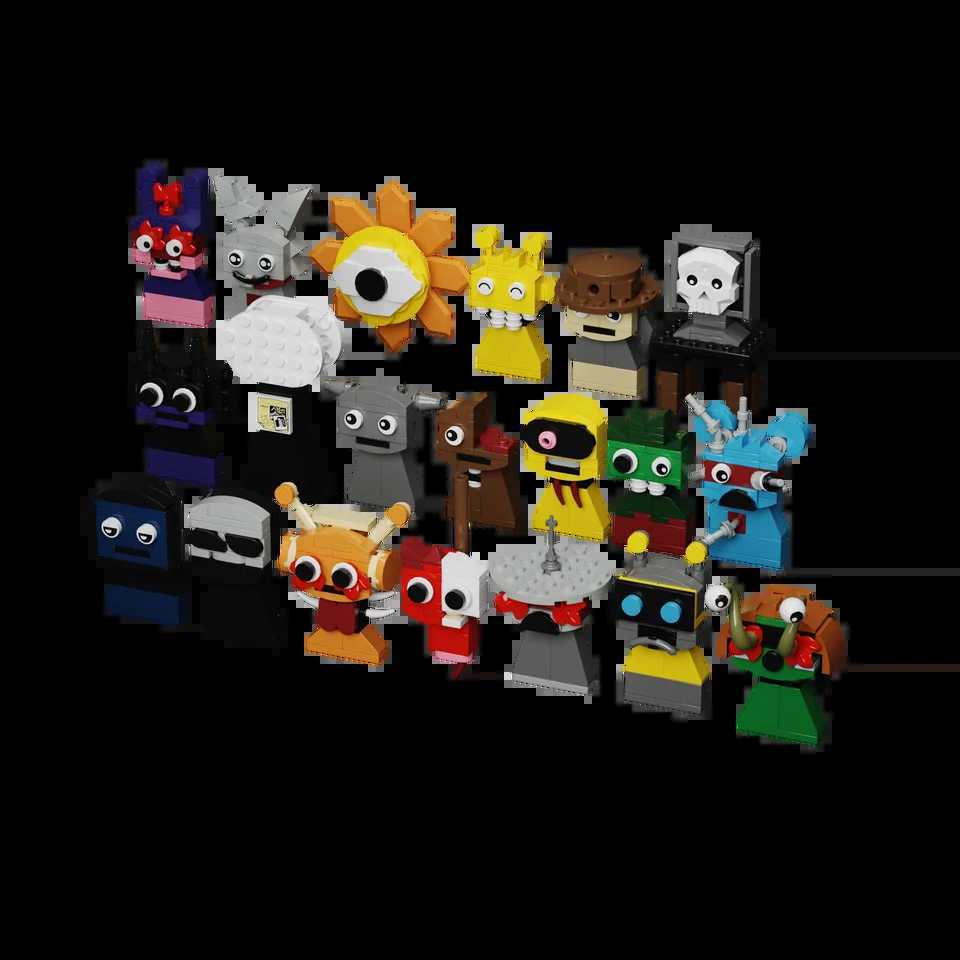 MOC Horror Movie Incredibox Sprunki Bricks Incredibox Sprunki Building Blocks Horror Game Figure Toys Gift Music Box W250115