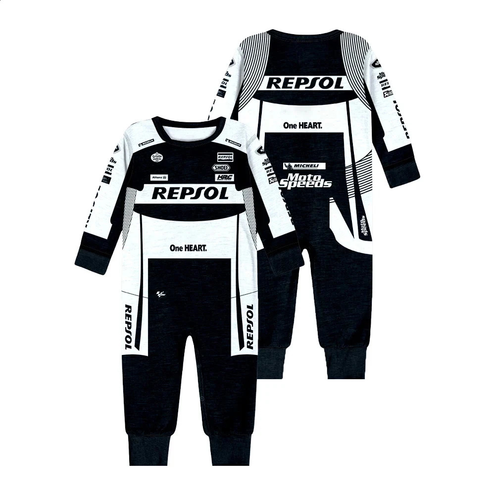 Selling Cotton Quick Drying Breathable Jumpsuit MOTO GP Outdoor Extreme Sports Baby Cycling Wear Crawling Clothes 250115