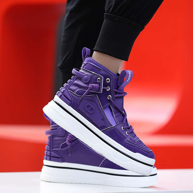 Fashion Colorful Men's High-Top Platform Casual Sneakers Man Hip-Hop Designer Shoes for Men baskets hommes