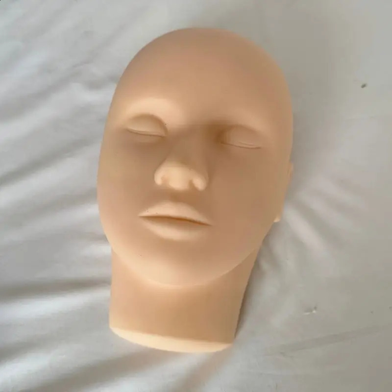Mannequin Head High-quality Skin Massage And Makeup Closed Eyes Face Makeup Trainning For Eyelash Makeup Practice Makeup Model 250114