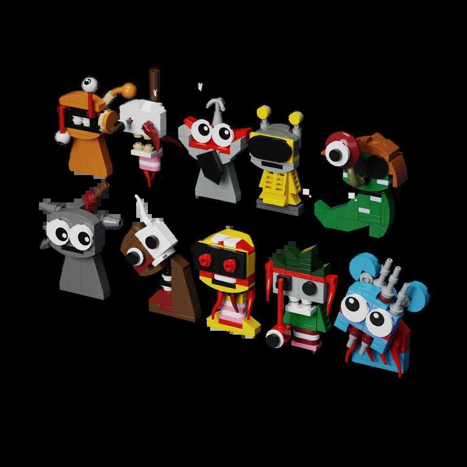 MOC Horror Movie Incredibox Sprunki Bricks Incredibox Sprunki Building Blocks Horror Game Figure Toys Gift Music Box W250115