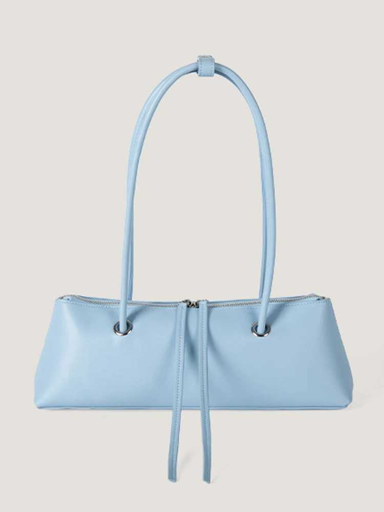 Solid Color Wen Zipper Shoder Bags Spring New Versatile Lady Cmuter Handbags 2025 Trends Fem Underarm Bag Z250121