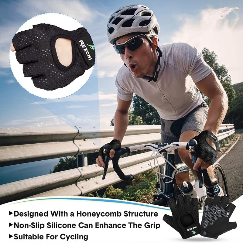 1Pair Work Out Gloves Fitness Gloves with Wrist BeltShock-Absorbing Foam Pad PalmBreathable Gym Gloves for Fitness 250118