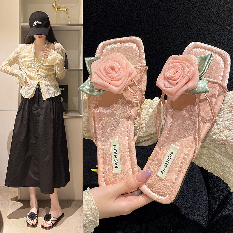 Women Slippers Flat Bottom Fashion wer hot Design Outdoor Wear Triple Black Beige Pink Khaki Free shipping