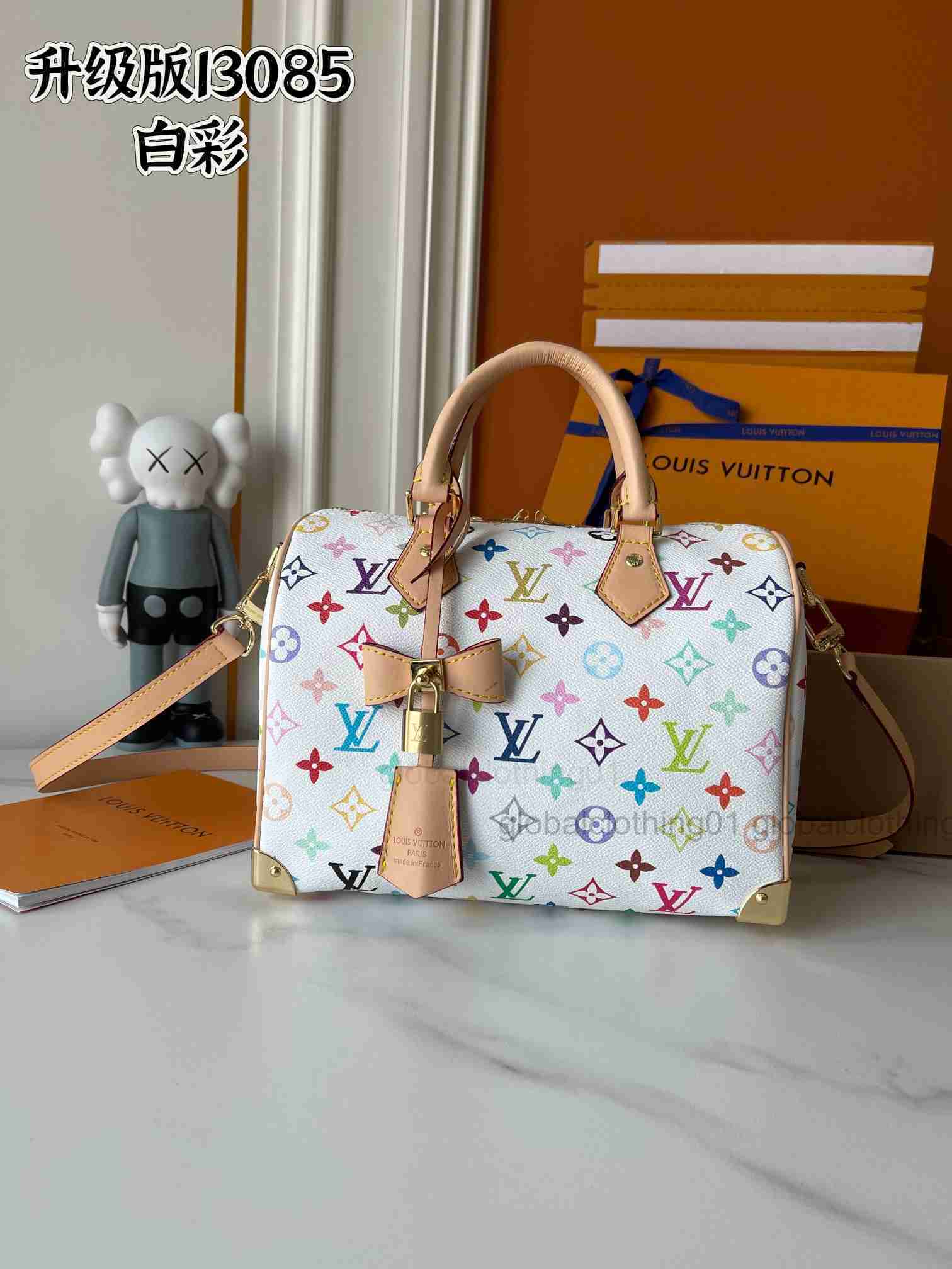 designer bags leather takashi murakami handbag baguette canvas women colorful bag fashion composite lady beach clutch tote woman bag purse wallets V2RB
