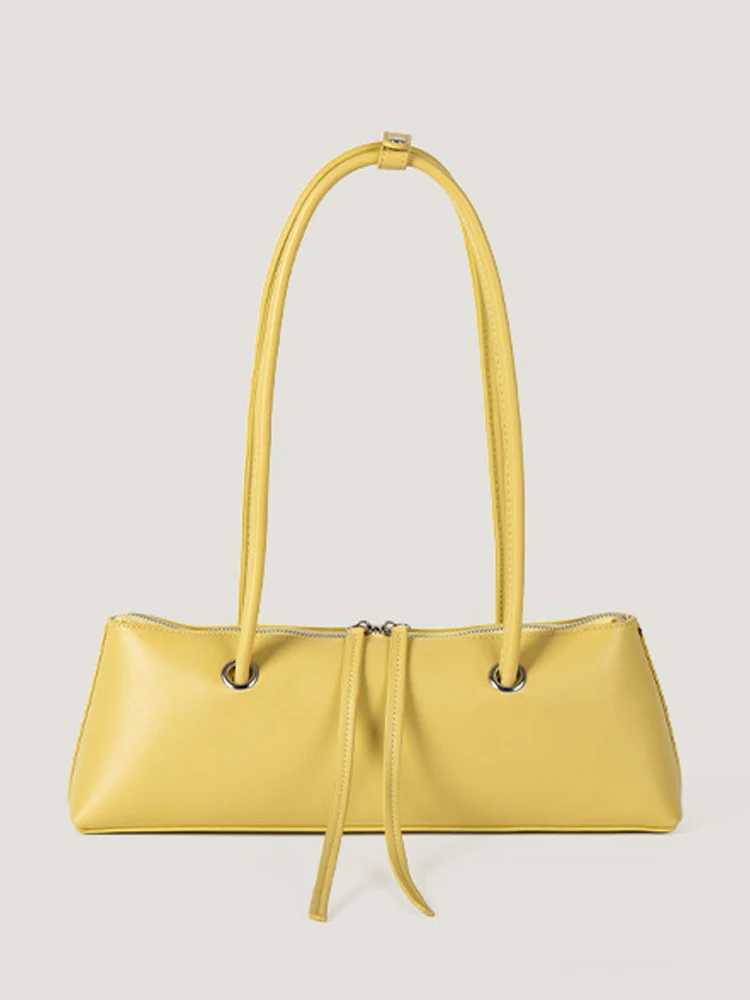 Solid Color Wen Zipper Shoder Bags Spring New Versatile Lady Cmuter Handbags 2025 Trends Fem Underarm Bag Z250121