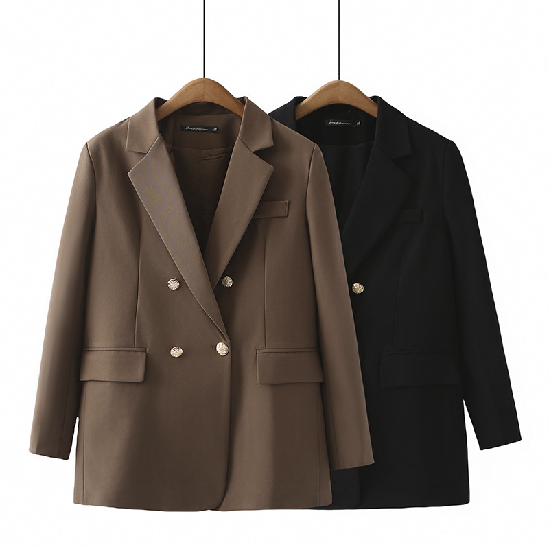 L119Elegant Korean-Inspired Suit Coat for Men Comfortable, Slim Fit & Metallic Accents