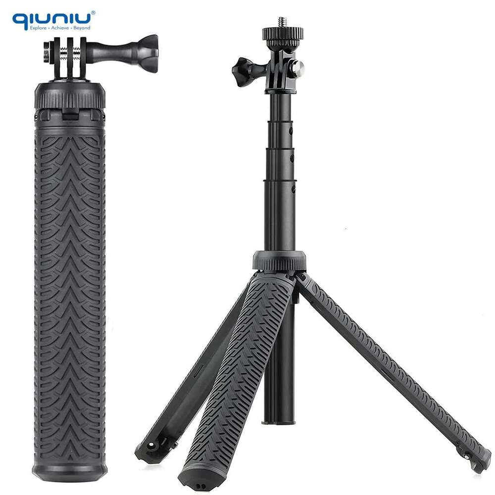 3in1 Extendable Monopod Selfie Stick Grip Handle for GoPro Hero 13 12 11 10 9 8 7 Insta360 AKASO DJI Action Camera Tripod