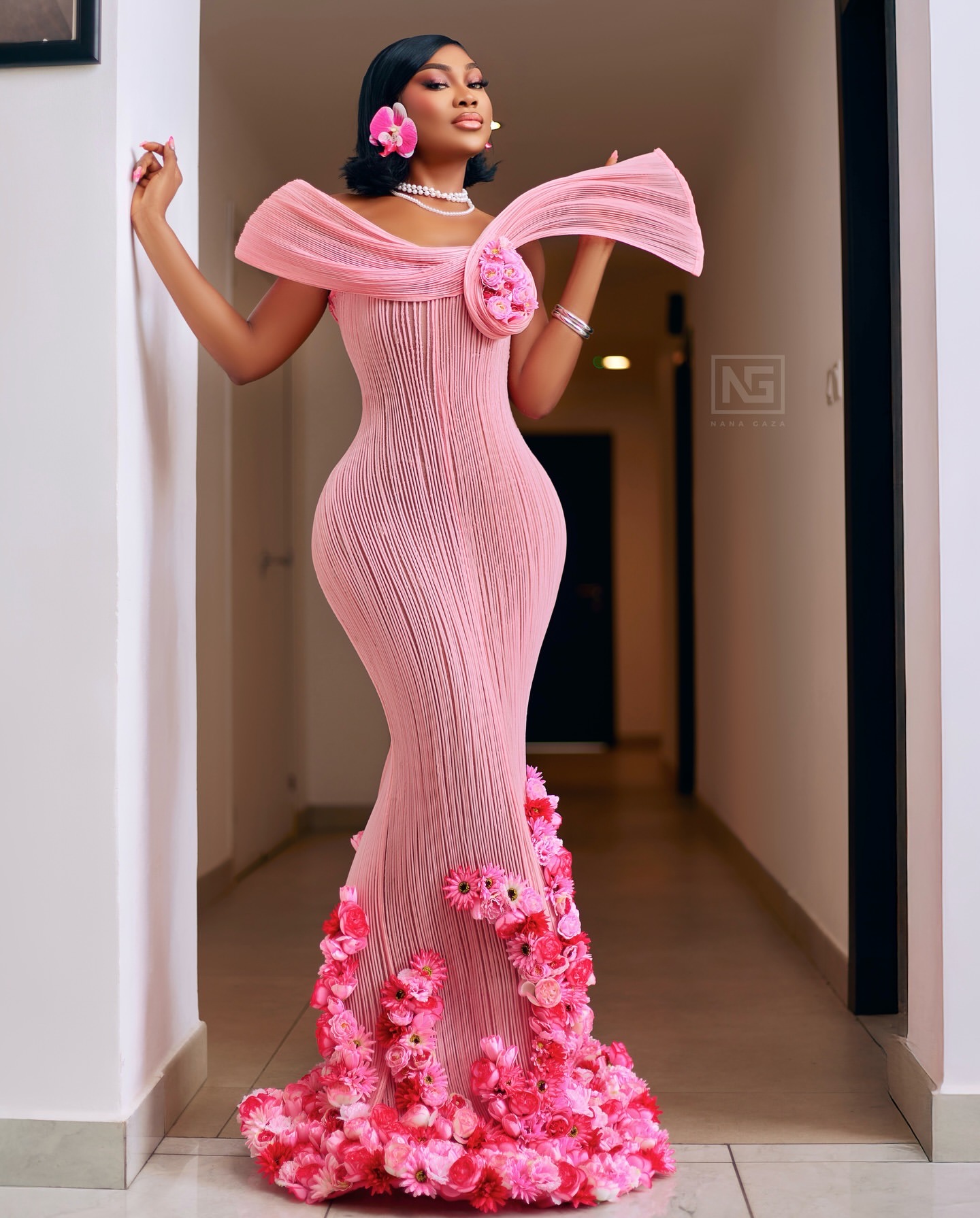 Aso Ebi Pink Mermaid Prom Dresses 2025 wers Illusion Stylish Evening Formal Party Second Birthday Engagement Gowns Plus Size Dress For Special Ocns