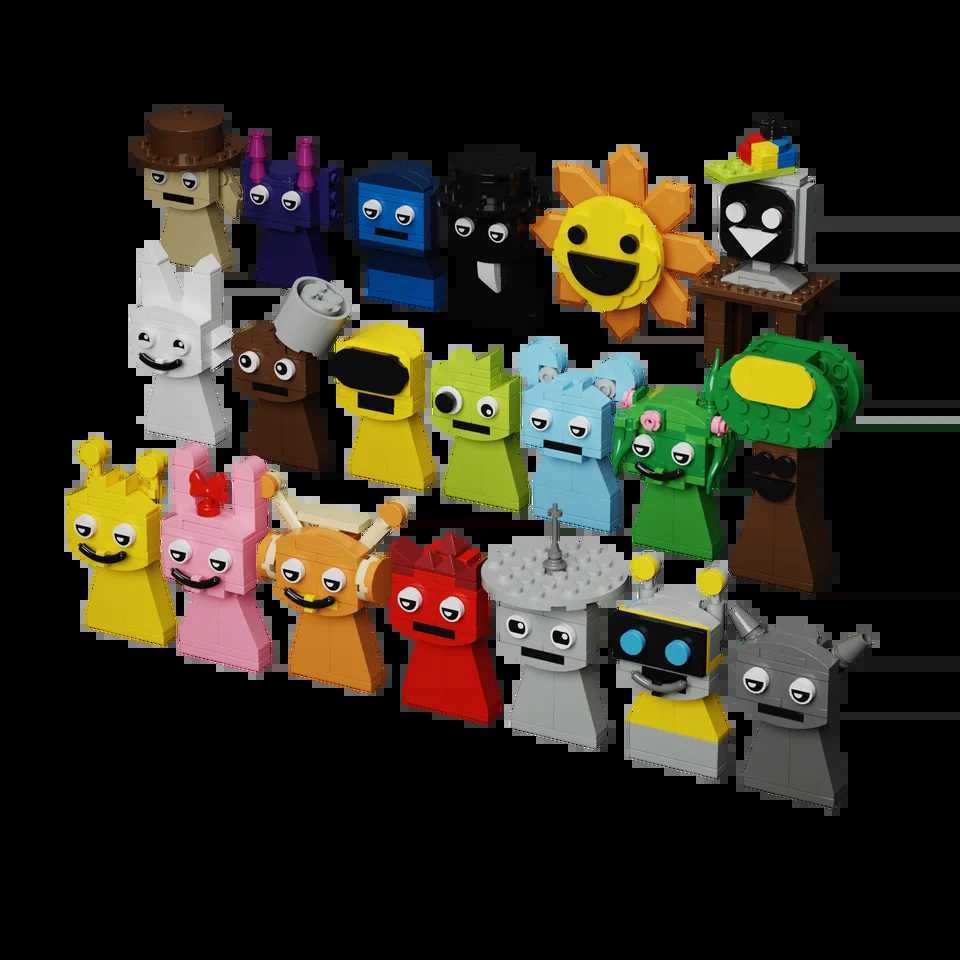 MOC Horror Movie Incredibox Sprunki Bricks Incredibox Sprunki Building Blocks Horror Game Figure Toys Gift Music Box W250115