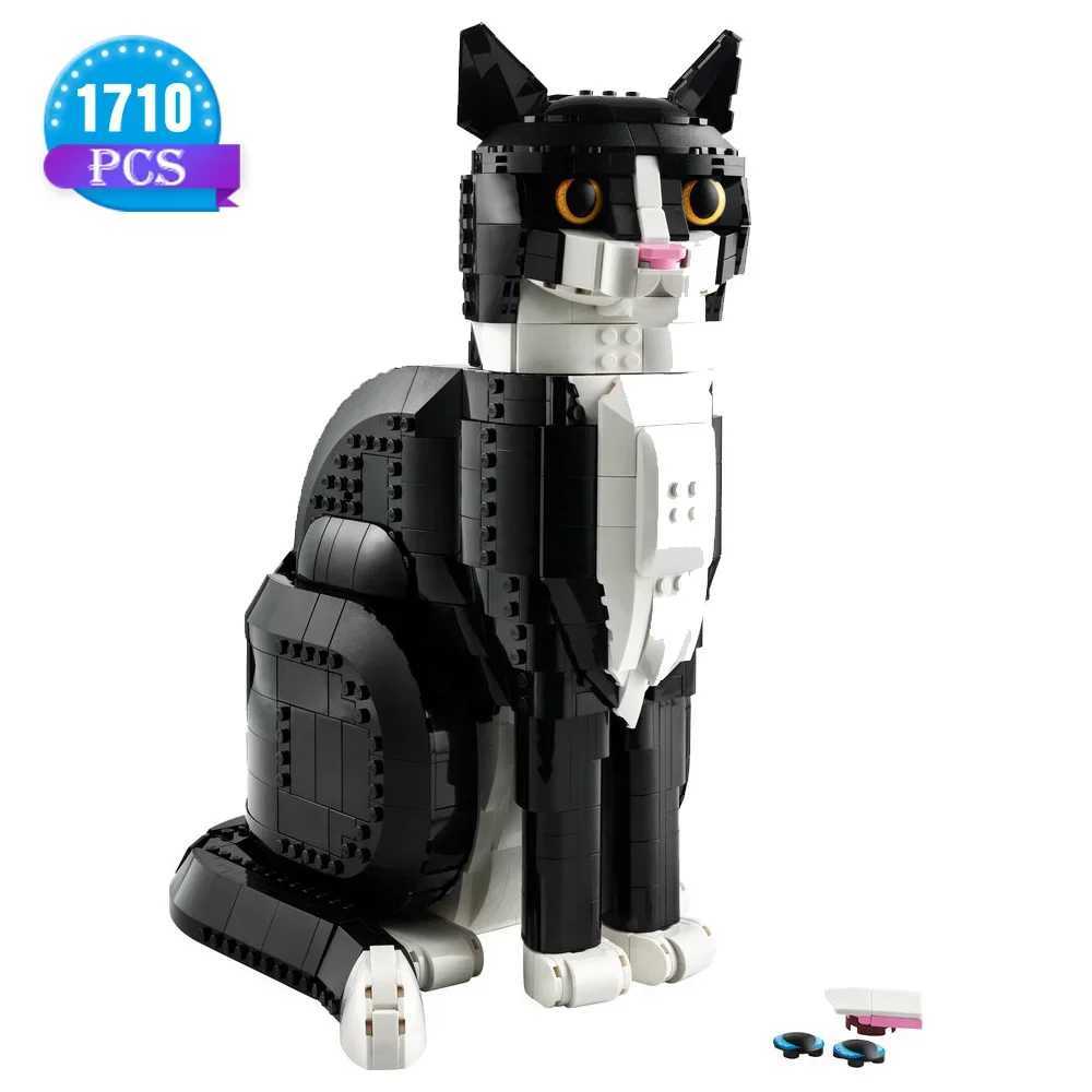 Ideas Building blocks Set Home Dcor Cat Gift for Animal-Lovers Cat Gifts Collectible Model Creative Activi for Adult W250115