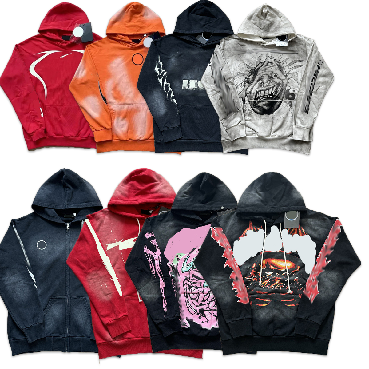 Men's Hoodies & Sweatshirts designer hoodie Printed hoodie Loose men's hoodie American street casual jacket women's hoodie long pants set Y2K Hip hop hoodies