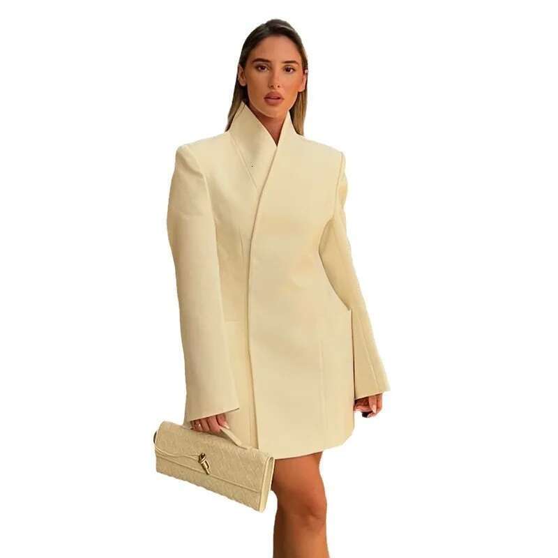 Clothing Autumn New Style Elegant Temperament Patch Pocket Long Sleeved V-Neck Suit Jacket Women's Top