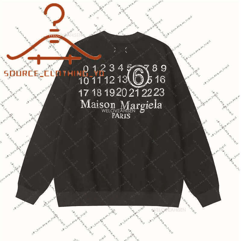 Mm6 Hoodie Designer Maison Margelia Hoodie High-Quality Hoodie 100% Pure Cotton Breathable Fashionable Classic High Street Hip-Hop Luxury Brand Men's Hoodie 689