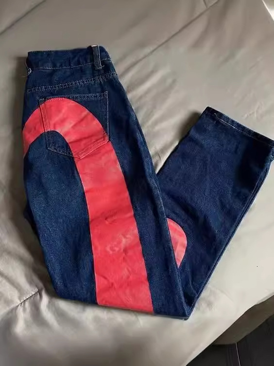 2024 spring new y2k retro hip hop trendy straight leg jeans couple's casual versatile jeans