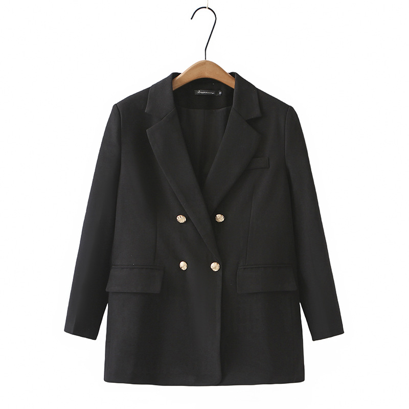 L119Elegant Korean-Inspired Suit Coat for Men Comfortable, Slim Fit & Metallic Accents