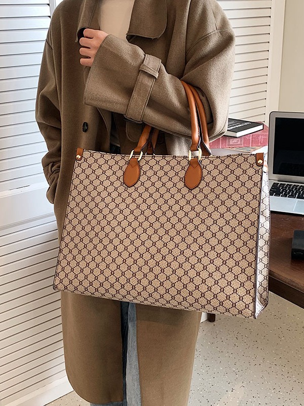 Ladies 2025 new fashion portable shopping bag large capacity commuter Tote bag