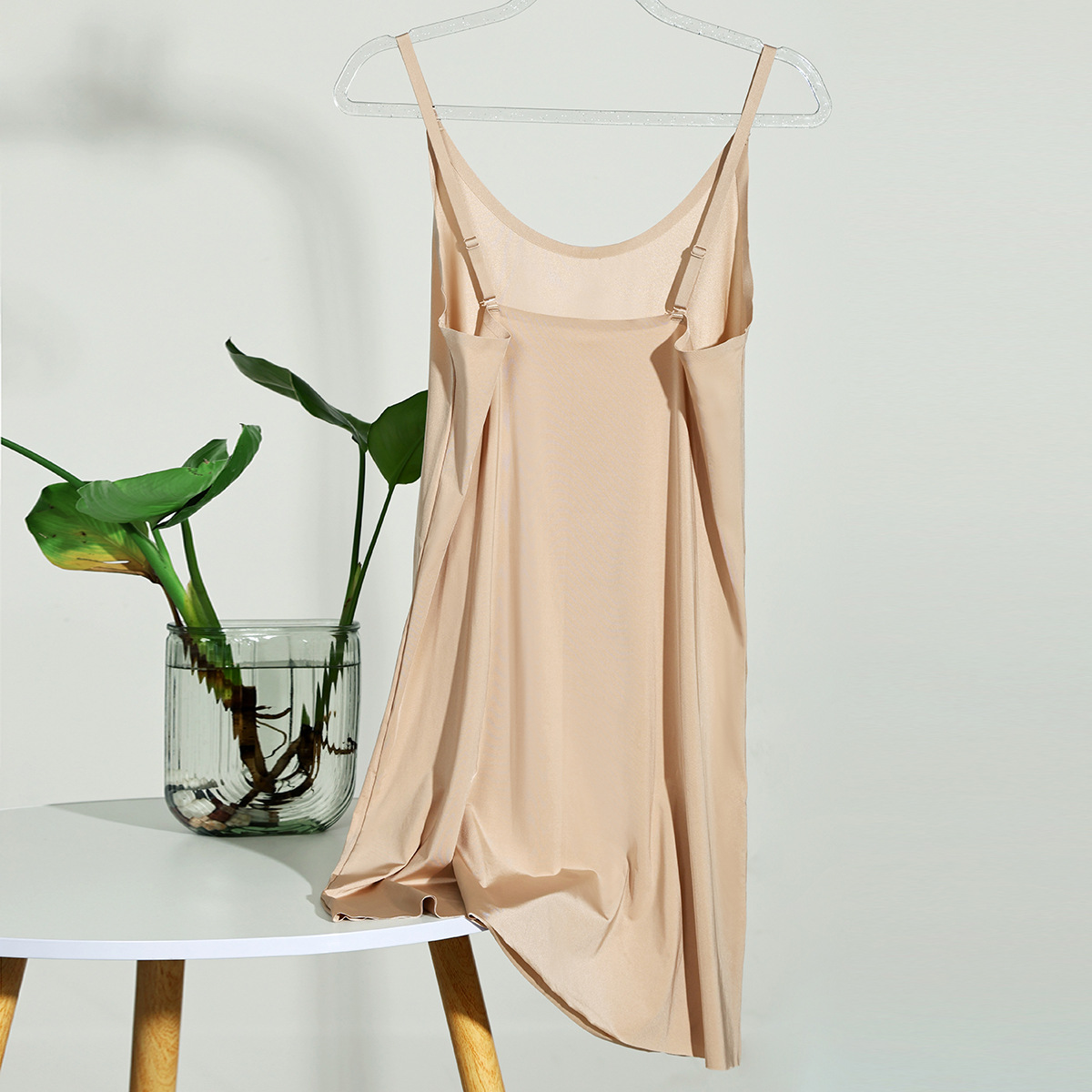 T8170 Sling Nightdress Seamless Dress High-end Sling Sleeveless Vest Dress for Outerwear Summer Underwear Mid-length Skirt