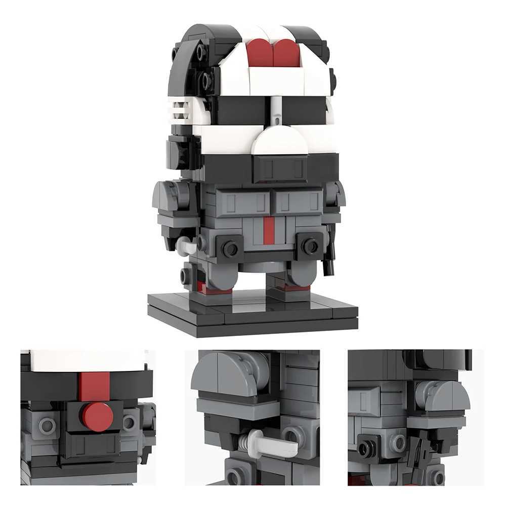 Free shipping MOOXI Series BrickHeadsed Set MOC Bricks Figures Model DIY Building Blocks Kids Education Toys For Children Birthday Gifts